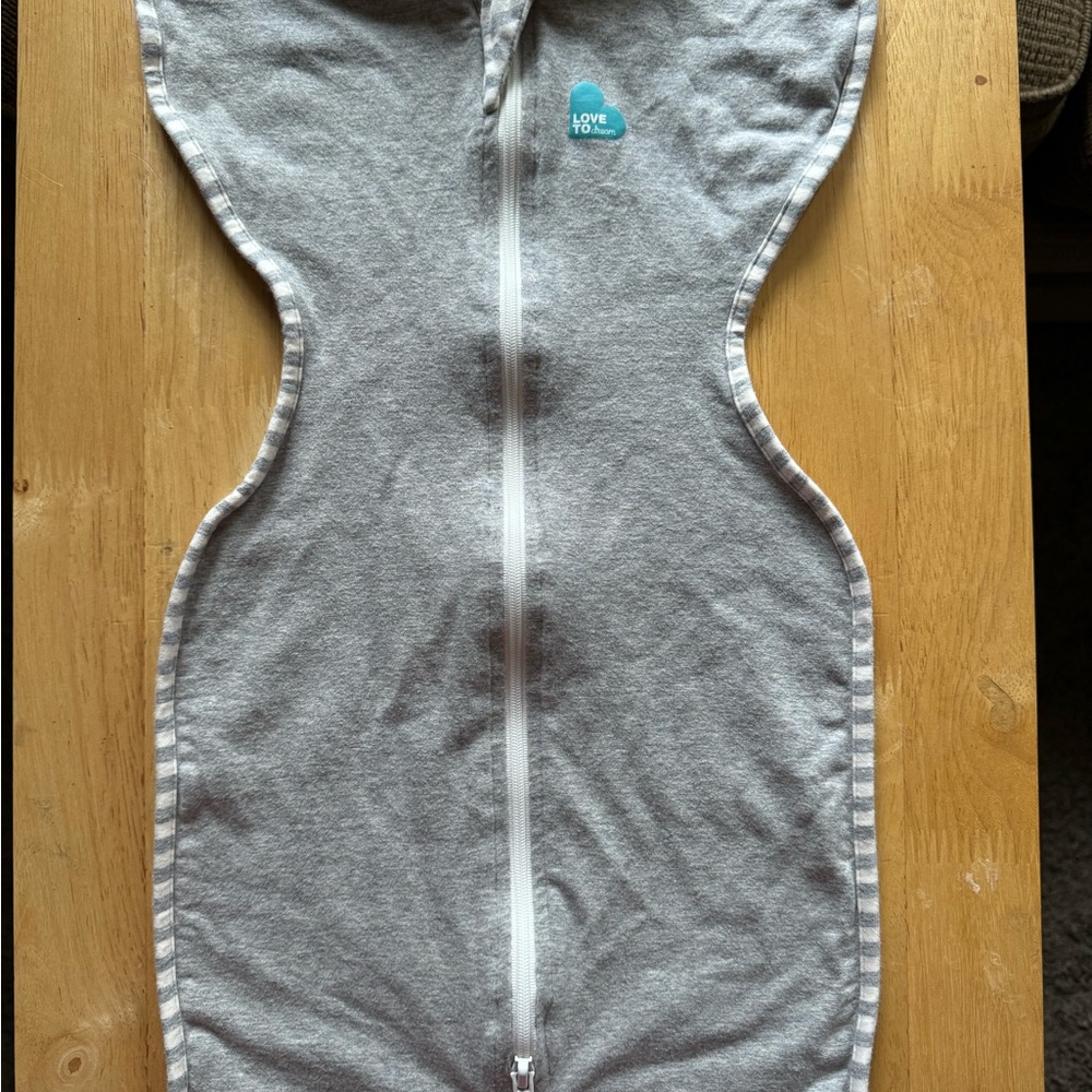 Gray Swaddle with Zipper Closure